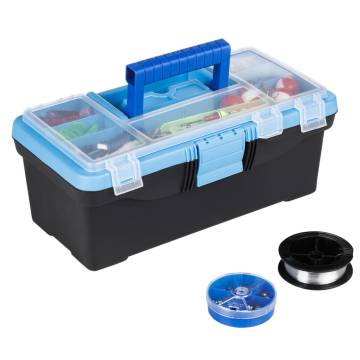 HI 42 Piece Fishing Case with Handle - Perfect Fishing Kit