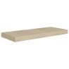 Floating Wall Shelves - Stylish Oak Shelving Set (2 pcs)