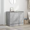 Concrete Grey Shoe Cabinet - Compact & Stylish - Hipo Market