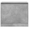 Concrete Grey Shoe Cabinet - Compact & Stylish - Hipo Market