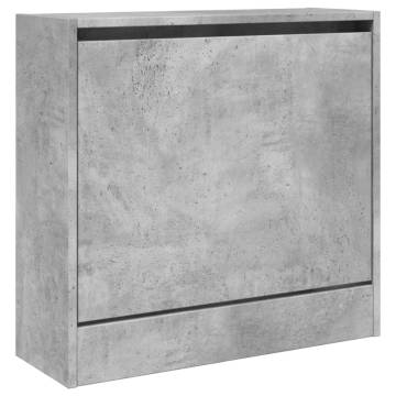 Shoe Cabinet Concrete Grey 60x21x57 cm - Organize Your Space