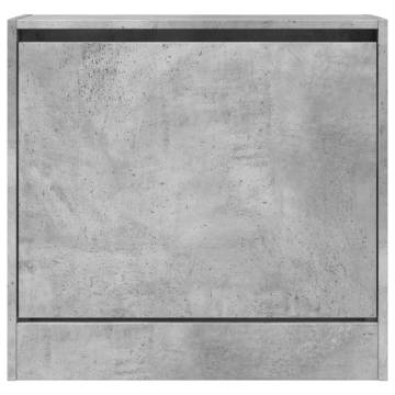 Shoe Cabinet Concrete Grey 60x21x57 cm - Organize Your Space