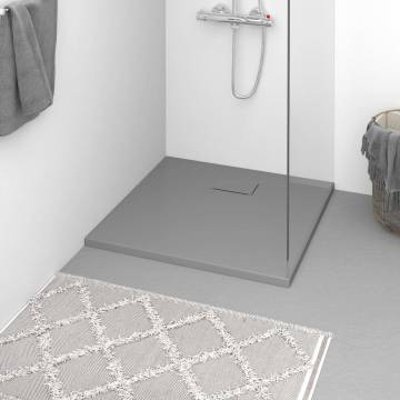 Shower Base Tray SMC Grey 90x90 cm - Modern & Durable