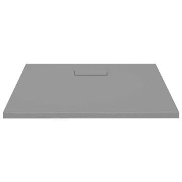 Shower Base Tray SMC Grey 90x90 cm - Modern & Durable