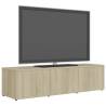 Sturdy TV Cabinet Sonoma Oak - 120x34x30 cm | Hipomarket