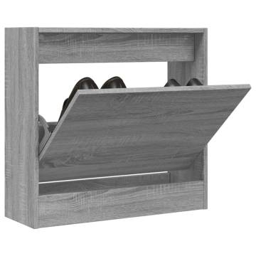 Shoe Cabinet Grey Sonoma - Compact Design for Small Spaces