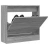 Shoe Cabinet Grey Sonoma 60x21x57 cm Engineered Wood Colour grey sonoma Size 60 x 21 x 57 cm Quantity in Package 1 Number of 