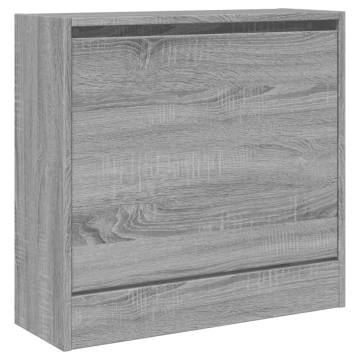 Shoe Cabinet Grey Sonoma - Compact Design for Small Spaces