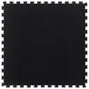 Rubber Floor Tile Black 12mm - Durable Gym Flooring | HipoMarket