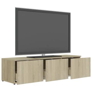 Sturdy TV Cabinet Sonoma Oak - 120x34x30 cm | Hipomarket