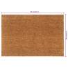 Natural Tufted Coir Door Mat 60x90 cm | Durable & Non-Slip