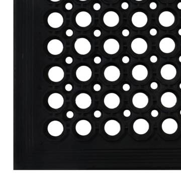 Durable Rubber Door Mat 60x90 cm - Keep Dirt Outside