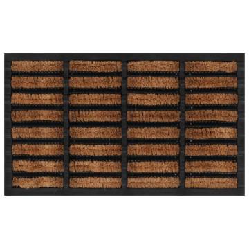 Durable Rubber & Coir Door Mat - 45x75 cm | HipoMarket