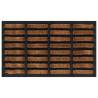 Durable Rubber & Coir Door Mat - 45x75 cm | HipoMarket