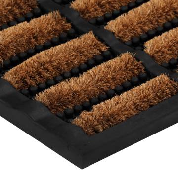 Durable Rubber & Coir Door Mat - 45x75 cm | HipoMarket