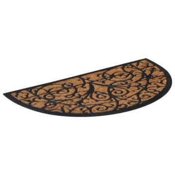 Half Round Door Mat 45x75 cm | Rubber & Coir - Durable & Non-slip