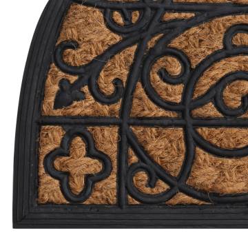 Half Round Door Mat 45x75 cm | Rubber & Coir - Durable & Non-slip