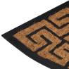 Half Round Door Mat 45x75 cm - Rubber & Coir | HipoMarket