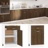 Drawer Bottom Cabinet Brown Oak 50x46x81,5 cm Engineered Wood Colour brown oak Quantity in Package 1 Model 1x bottom cabinet (1 door 1 drawer) 50 cm Number of 