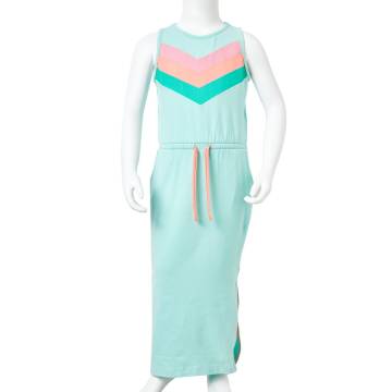 Light Mint Kids' Dress with Drawstring - Size 104 | HipoMarket