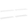 Floating Wall Shelves - 4 pcs White 90x23.5 cm MDF