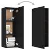 Stylish Black TV Cabinets Set - 2 pcs, 30.5x30x90 cm