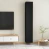 Stylish Black TV Cabinets Set - 2 pcs, 30.5x30x90 cm