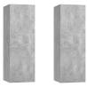 Stylish Concrete Grey TV Cabinets Set - 2 pcs - HipoMarket