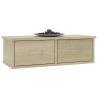 Wall-Mounted Drawer Shelf Sonoma Oak - Stylish Storage Solution