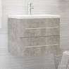 Sink Cabinet Concrete Grey 60x38.5x48 cm Engineered Wood Colour concrete grey Size 60 x 38.5 x 48 cm Number of 1 