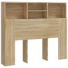 Sonoma Oak Headboard Cabinet - Stylish Storage Solution