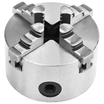 4 Jaw Self-Centering Lathe Chuck 100 mm Steel | HipoMarket UK