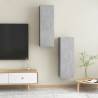 Stylish Concrete Grey TV Cabinets Set - 2 pcs - HipoMarket