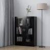 Vitrine Cabinet Black 82.5x30.5x115 cm Engineered Wood Colour black Quantity in Package 1 Height 115 cm 