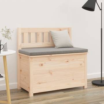 Solid Wood Pine Bench | 80x41x77 cm | Hipo Market