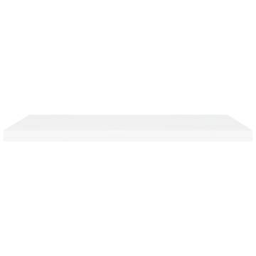 Floating Wall Shelves - 4 pcs White 90x23.5 cm MDF