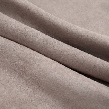 Elegant Taupe Blackout Curtains with Metal Rings - 140x175 cm