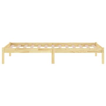 Solid Wood Bed Frame 75x190 cm - Small Single | Hipo Market