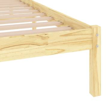 Solid Wood Bed Frame 75x190 cm - Small Single | Hipo Market