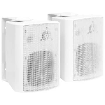 Wall-mounted Stereo Speakers - 2 pcs White | 80 W | Hipo Market