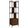 Bookcase with Door Brown Oak - Stylish Storage Solution