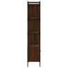 Bookcase with Door Brown Oak - Stylish Storage Solution