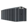 Garden Shed Anthracite 191x555 cm - Galvanised Steel Storage