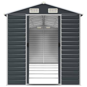 Garden Shed Anthracite 191x555 cm - Galvanised Steel Storage