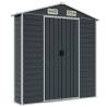 Garden Shed Anthracite 191x555 cm - Galvanised Steel Storage