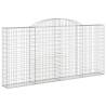 Arched Gabion Baskets - 13 pcs Galvanised Iron for Garden Use