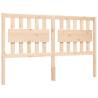 King Size Solid Wood Bed Frame with Headboard - Hipomarket