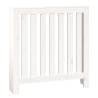 Radiator Cover White 79.5x19x84 cm - Solid Wood Pine