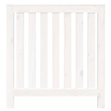 Radiator Cover White 79.5x19x84 cm - Solid Wood Pine