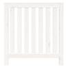 Radiator Cover White 79.5x19x84 cm - Solid Wood Pine